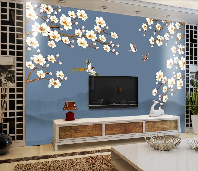 3D Fragrant Bird WC2709 Wall Murals