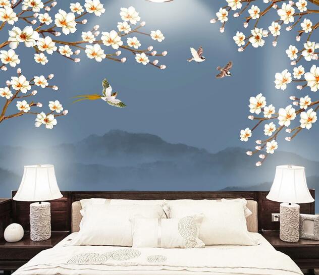 3D Fragrant Bird WC2709 Wall Murals