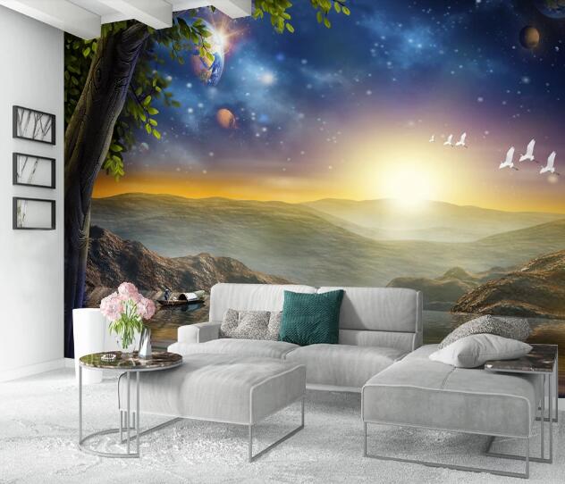 3D Lake Valley WC1459 Wall Murals