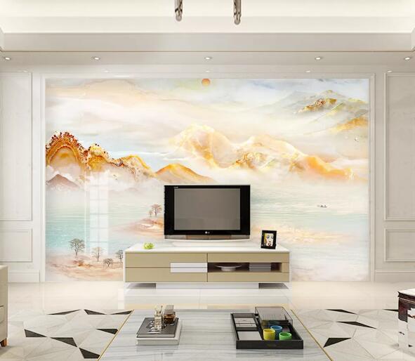 3D Valley Pattern WC1407 Wall Murals