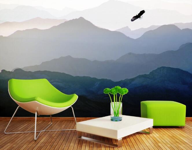 3D Eagle Mountain WC297 Wall Murals