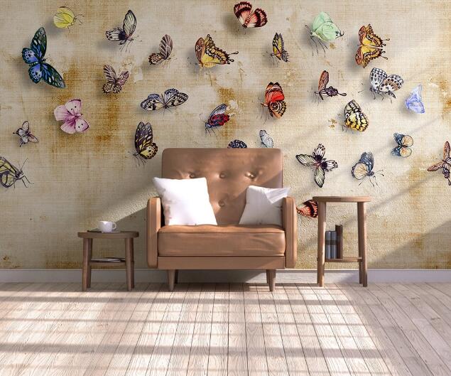 3D Butterfly Specimen WC936 Wall Murals