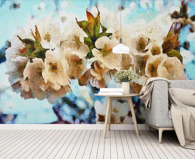 3D Peach Blossom WC1298 Wall Murals