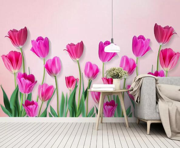 3D Red Rose WC1263 Wall Murals