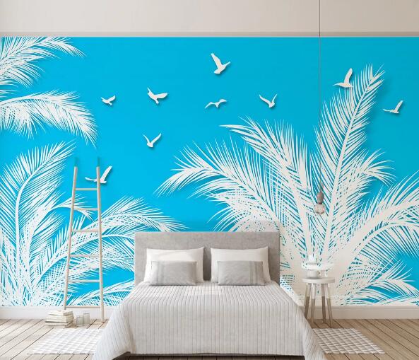 3D White Coconut WC1248 Wall Murals