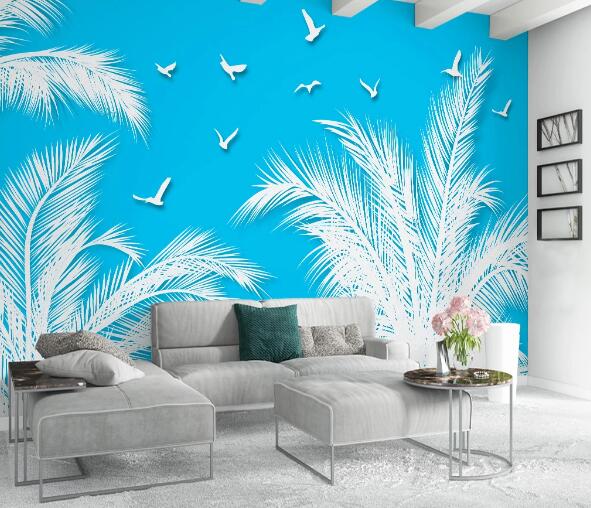 3D White Coconut WC1248 Wall Murals