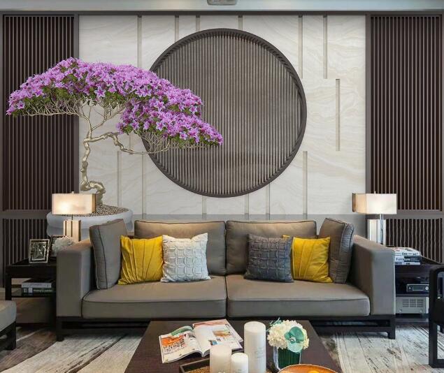 3D Bonsai Flower WC2017 Wall Murals