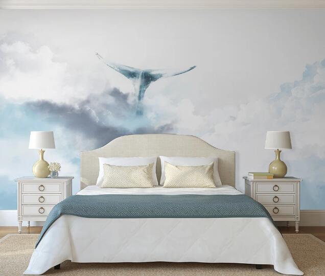 3D Whale Tail WC1838 Wall Murals