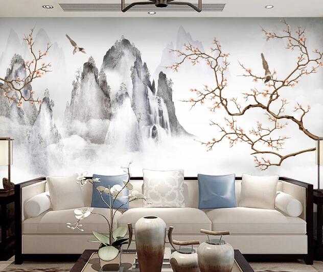 3D Mountain Eagle WC1637 Wall Murals