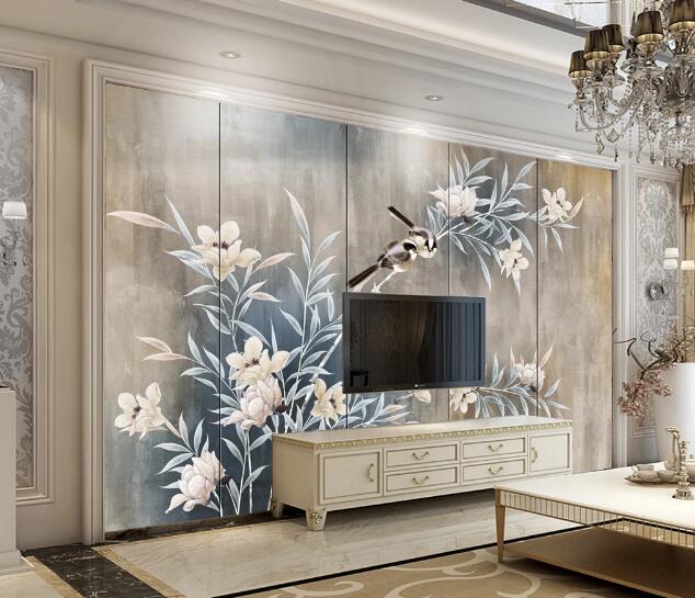 3D Flowering Bird WC1513 Wall Murals