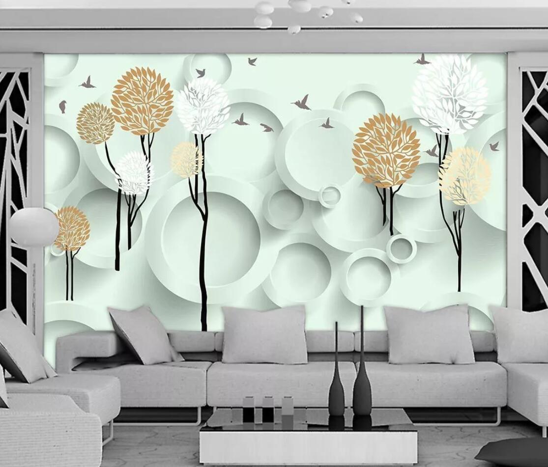 3D Floral Pattern WC1406 Wall Murals