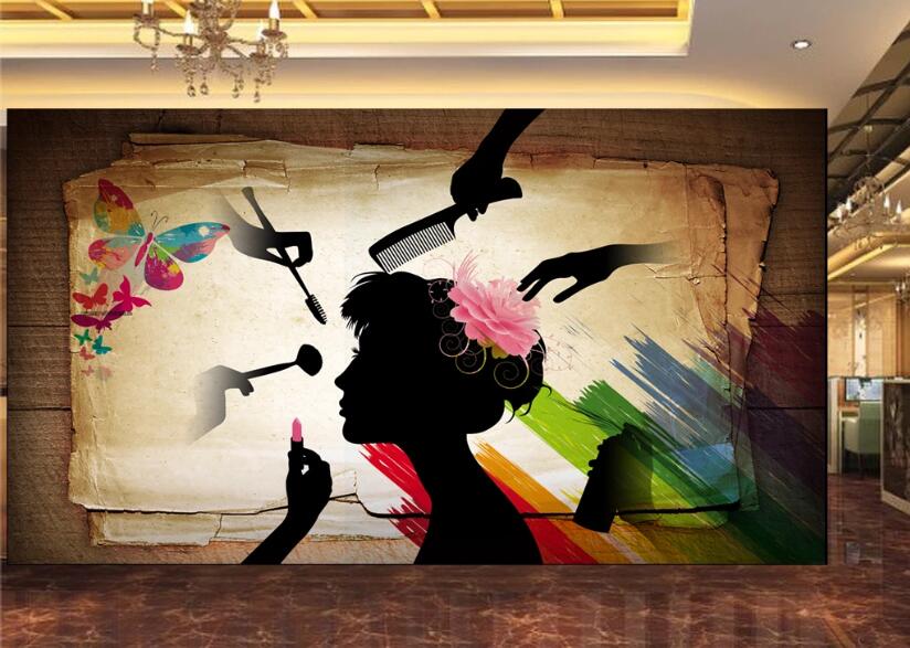 3D Hair Flower 1520 Wall Murals