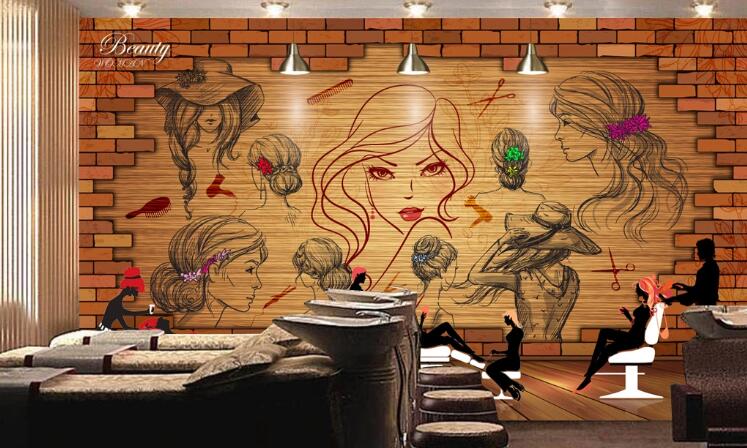 3D Cute Girl 1502 Wall Murals