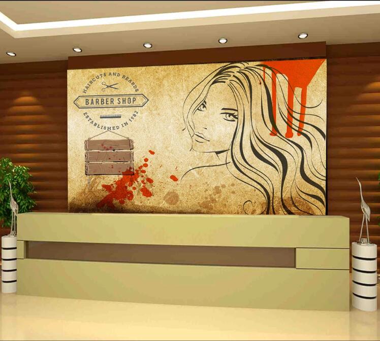 3D Sketch Girl 1509 Wall Murals