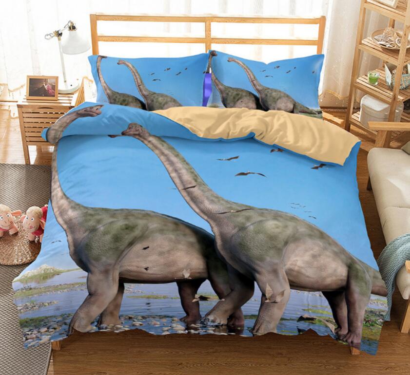 3D Dinosaur In Water 6032 Bed Pillowcases Quilt