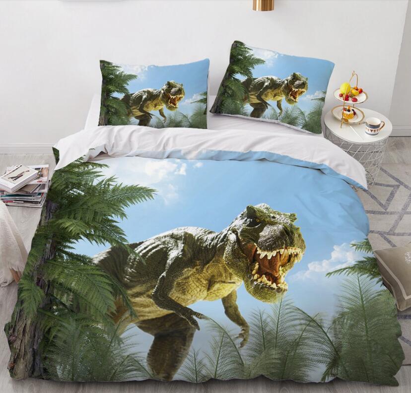 3D Dinosaur 7743 Bed Pillowcases Quilt