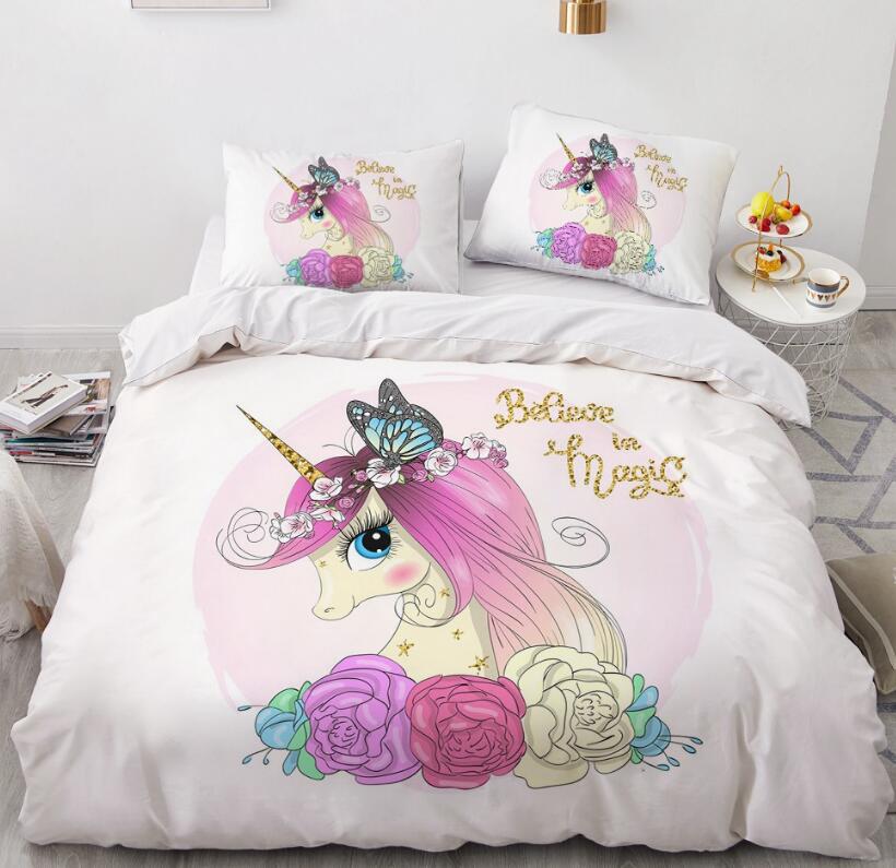 3D Butterfly Unicorn 173 Bed Pillowcases Quilt