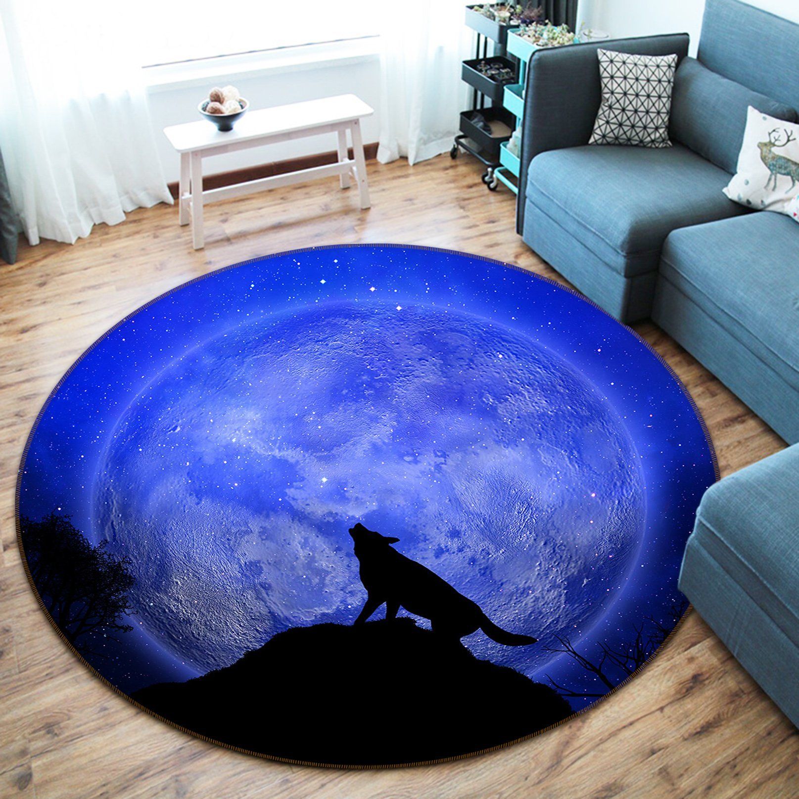 3D Tsukishita 006 Animal Round Non Slip Rug Mat Mat AJ Creativity Home 