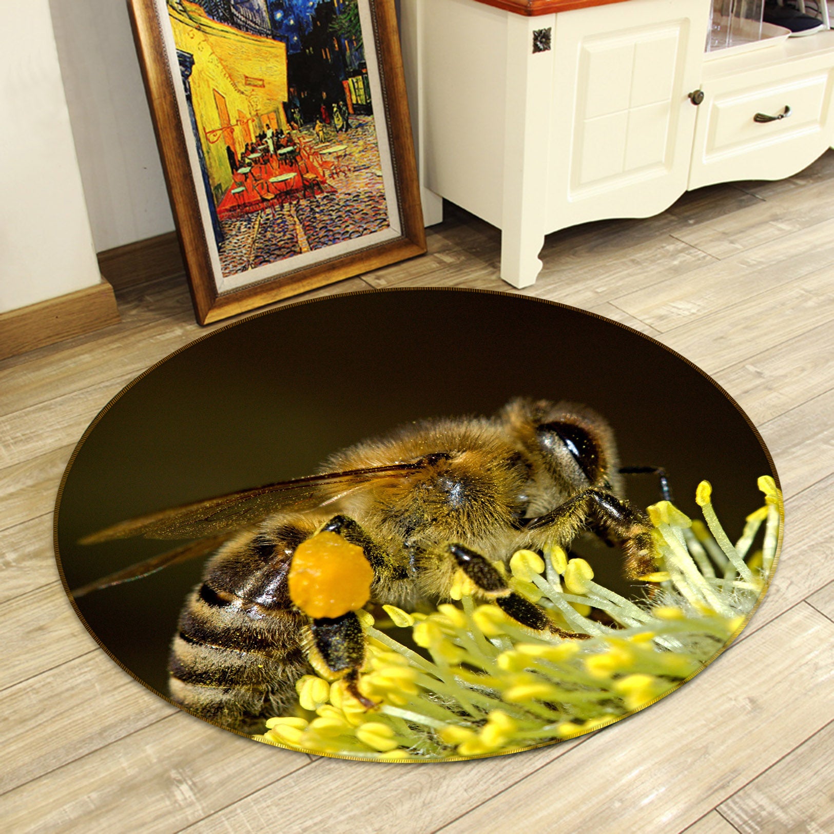 3D Bee 81278 Animal Round Non Slip Rug Mat