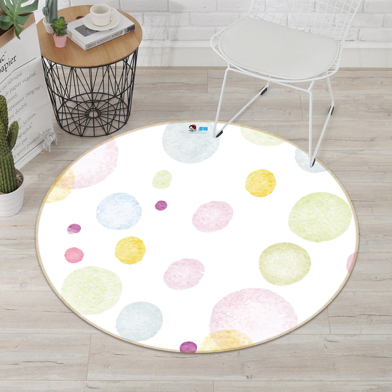 3D Colorful Circle 216 Round Non Slip Rug Mat Mat AJ Creativity Home 