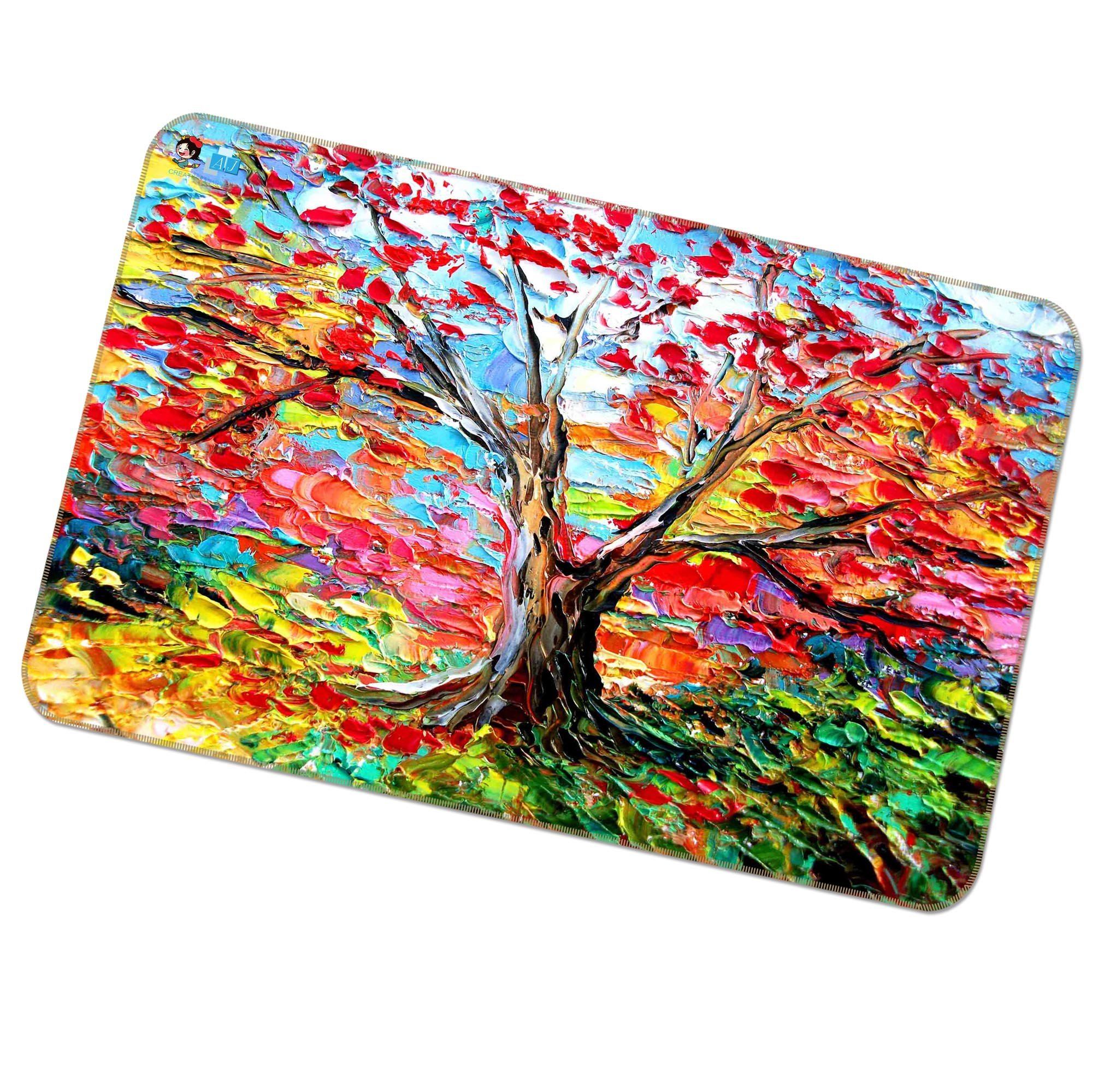 3D Bright Tree 428 Non Slip Rug Mat Mat AJ Creativity Home 