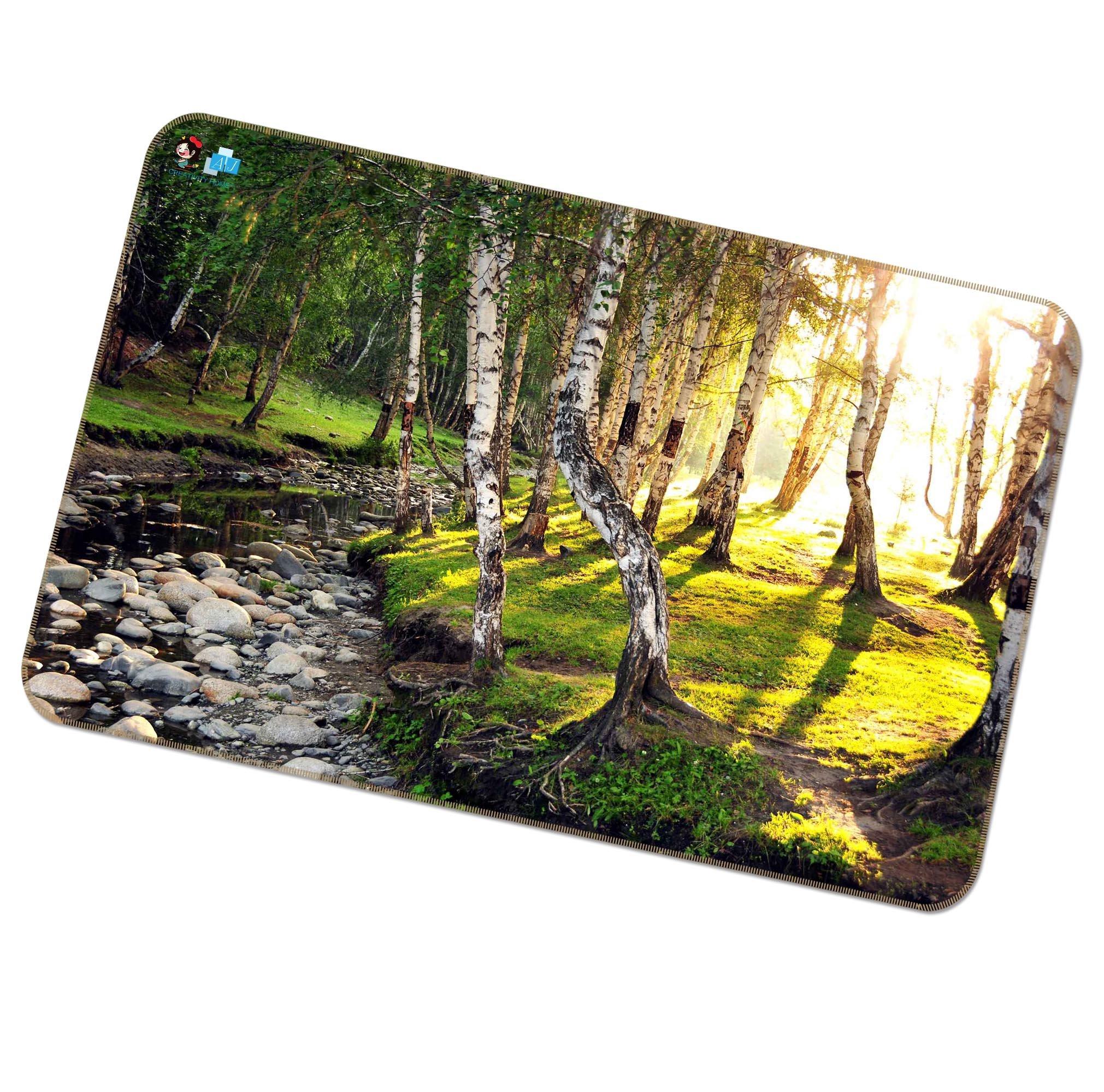 3D Sunlight Stone Forest 473 Non Slip Rug Mat Mat AJ Creativity Home 