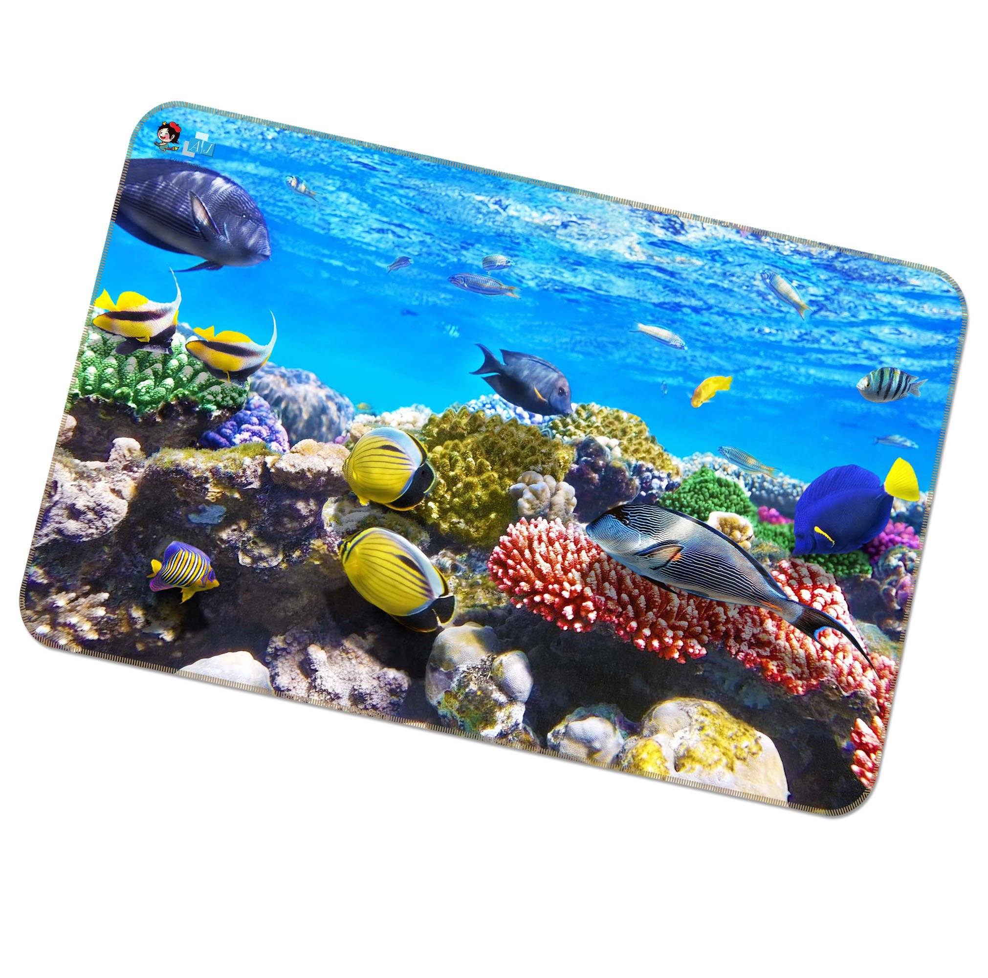 3D Submarine Fish 479 Non Slip Rug Mat Mat AJ Creativity Home 