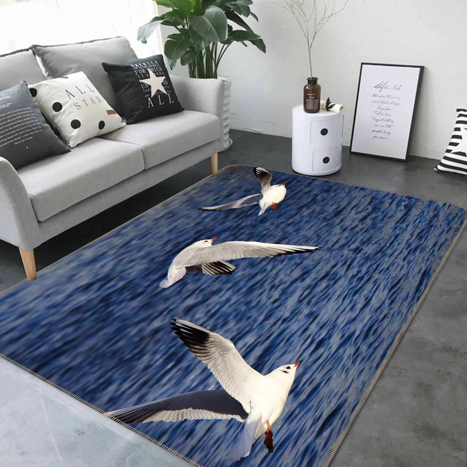 3D Seagull 69009 Animal Non Slip Rug Mat