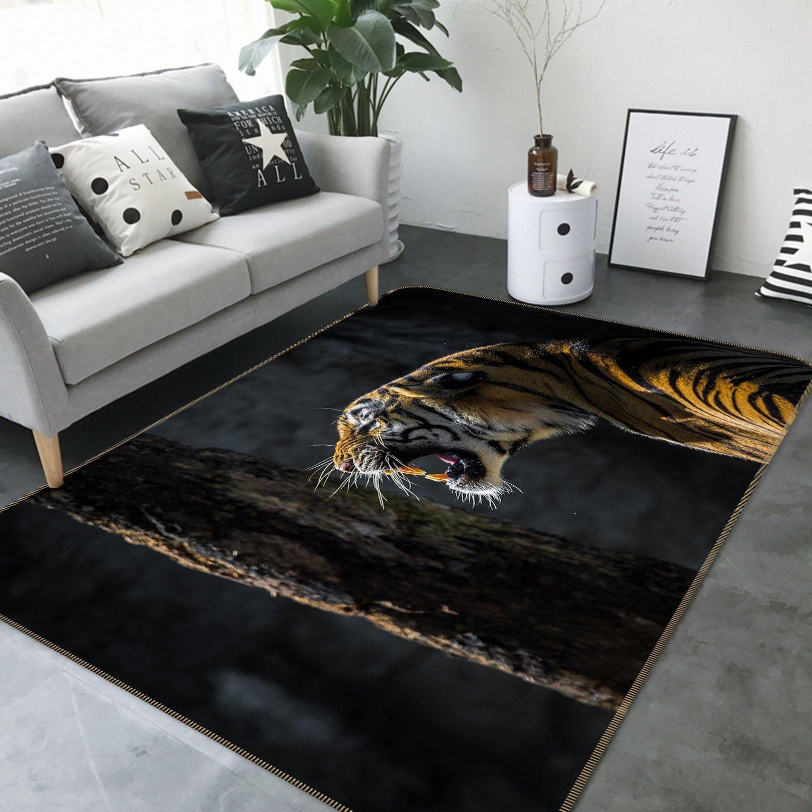 3D Tiger Howling 643 Animal Non Slip Rug Mat Mat AJ Creativity Home 