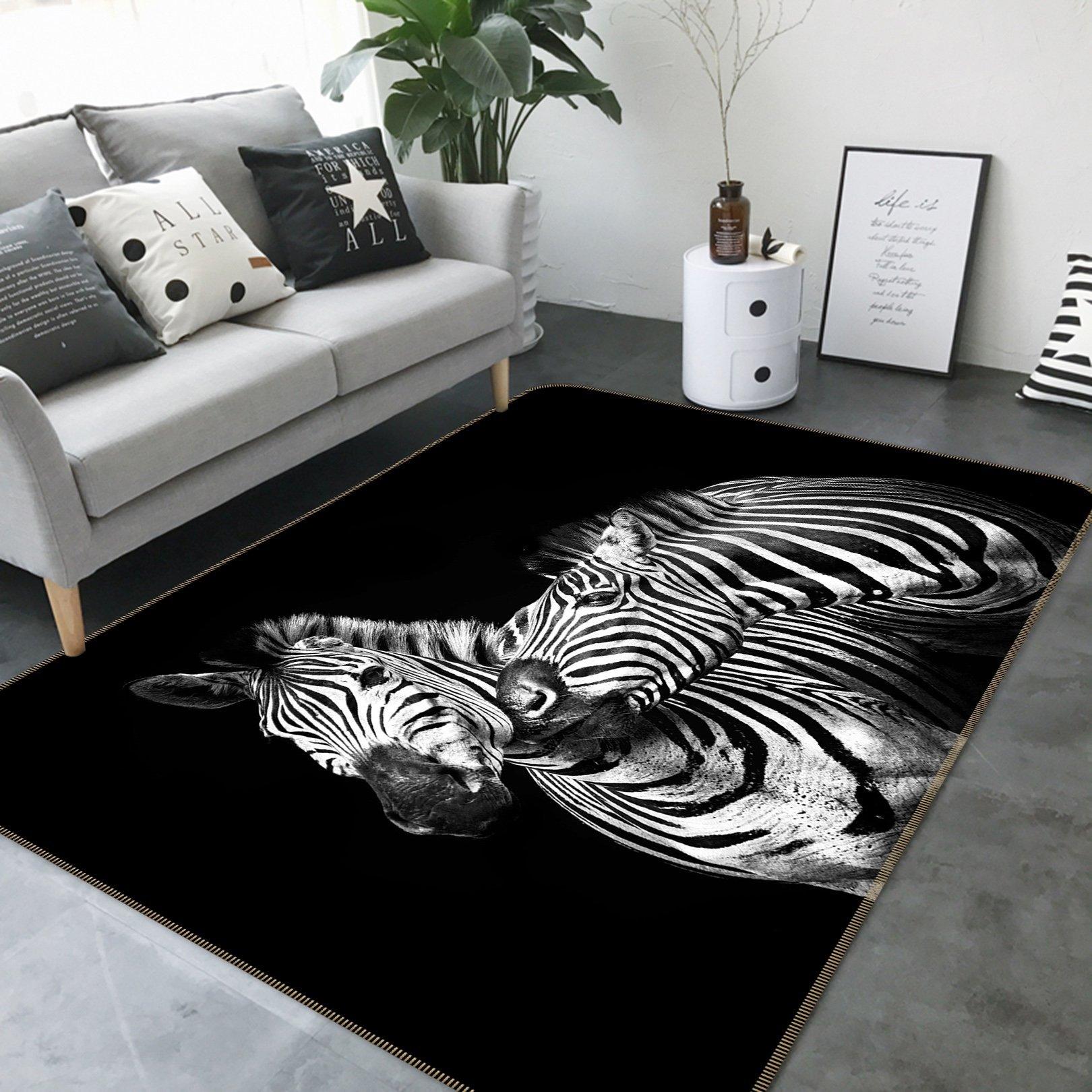 3D Zebras 652 Animal Non Slip Rug Mat Mat AJ Creativity Home 