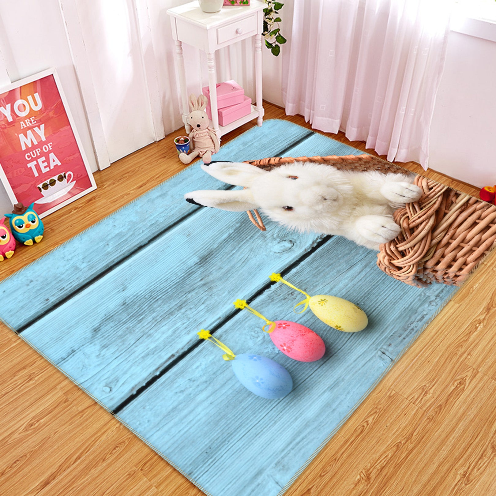 3D Rabbit Doll 38104 Animal Non Slip Rug Mat