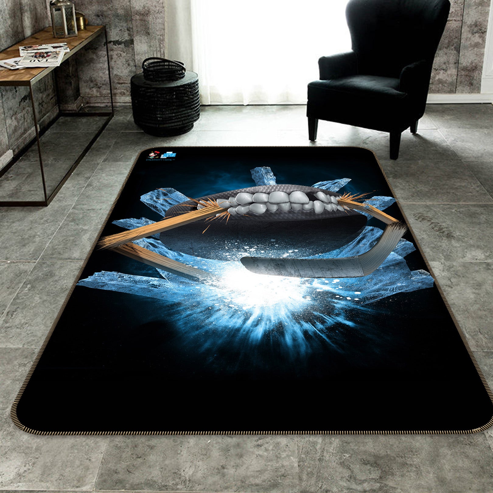 3D Teeth Board 4120 Tom Wood Rug Non Slip Rug Mat