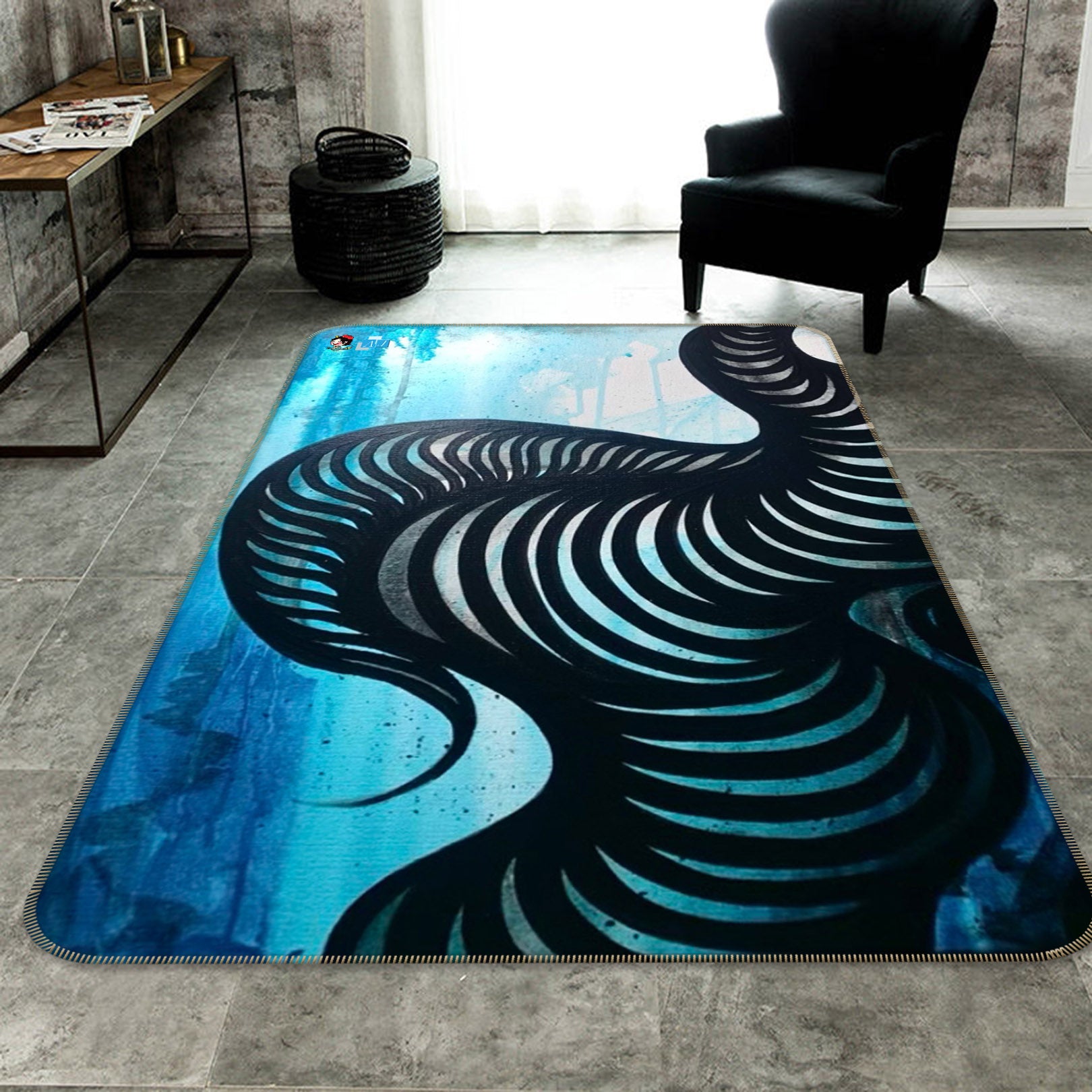 3D Watercolor Art 8217 Jacqueline Reynoso Rug Non Slip Rug Mat