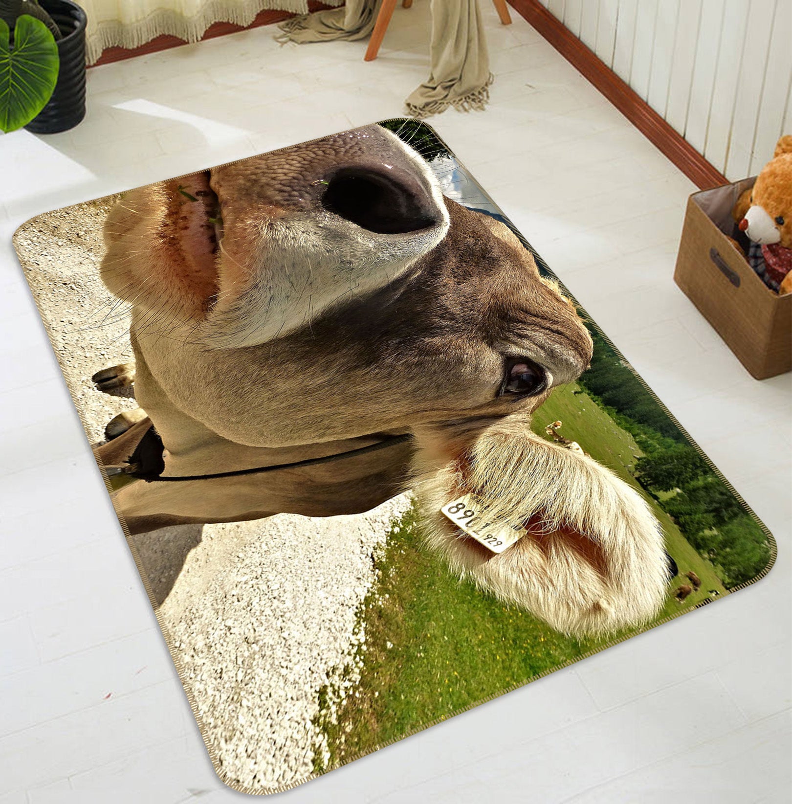 3D Cattle  82088 Animal Non Slip Rug Mat