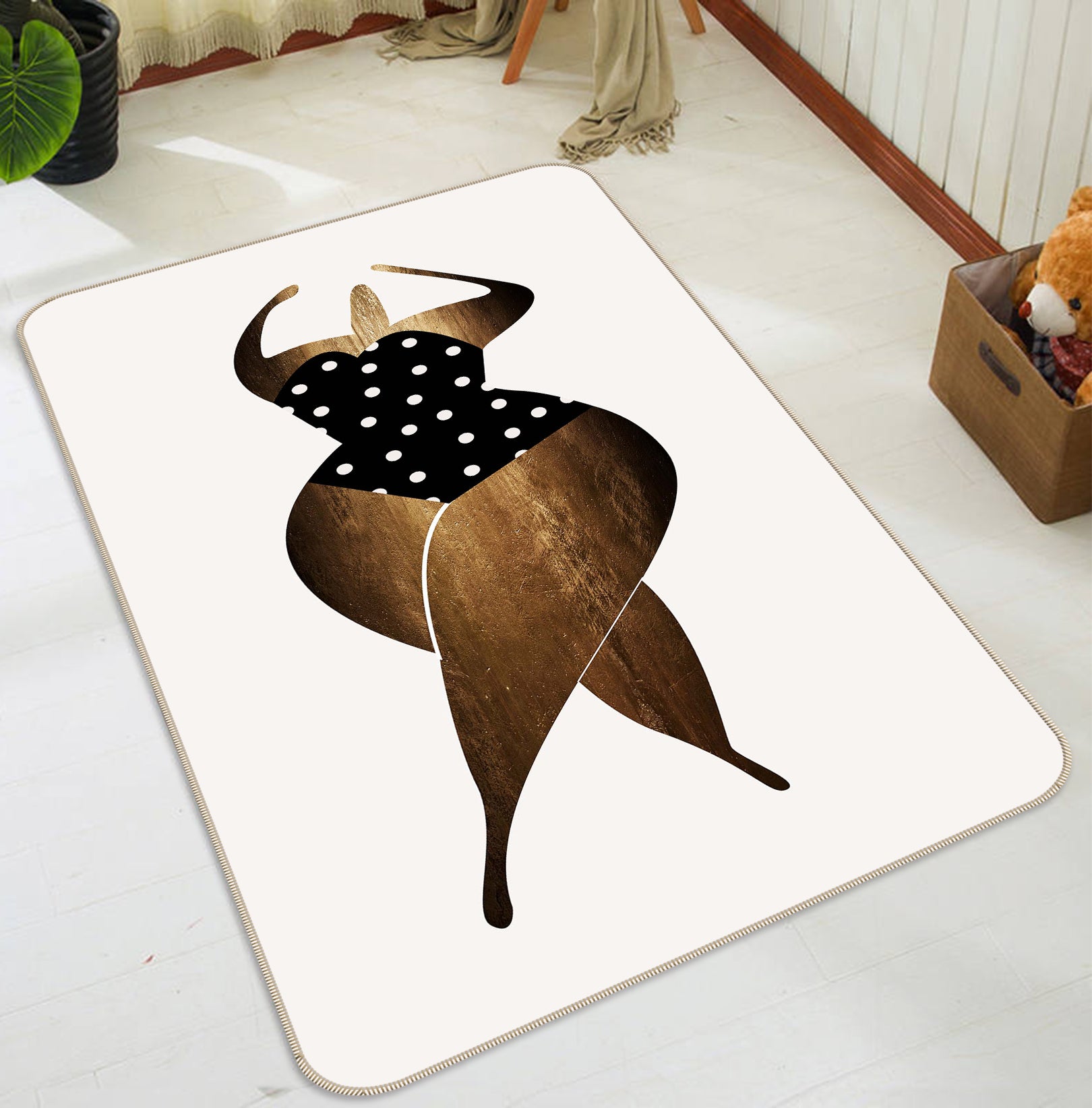 3D Dance Pattern 1031 Boris Draschoff Rug Non Slip Rug Mat