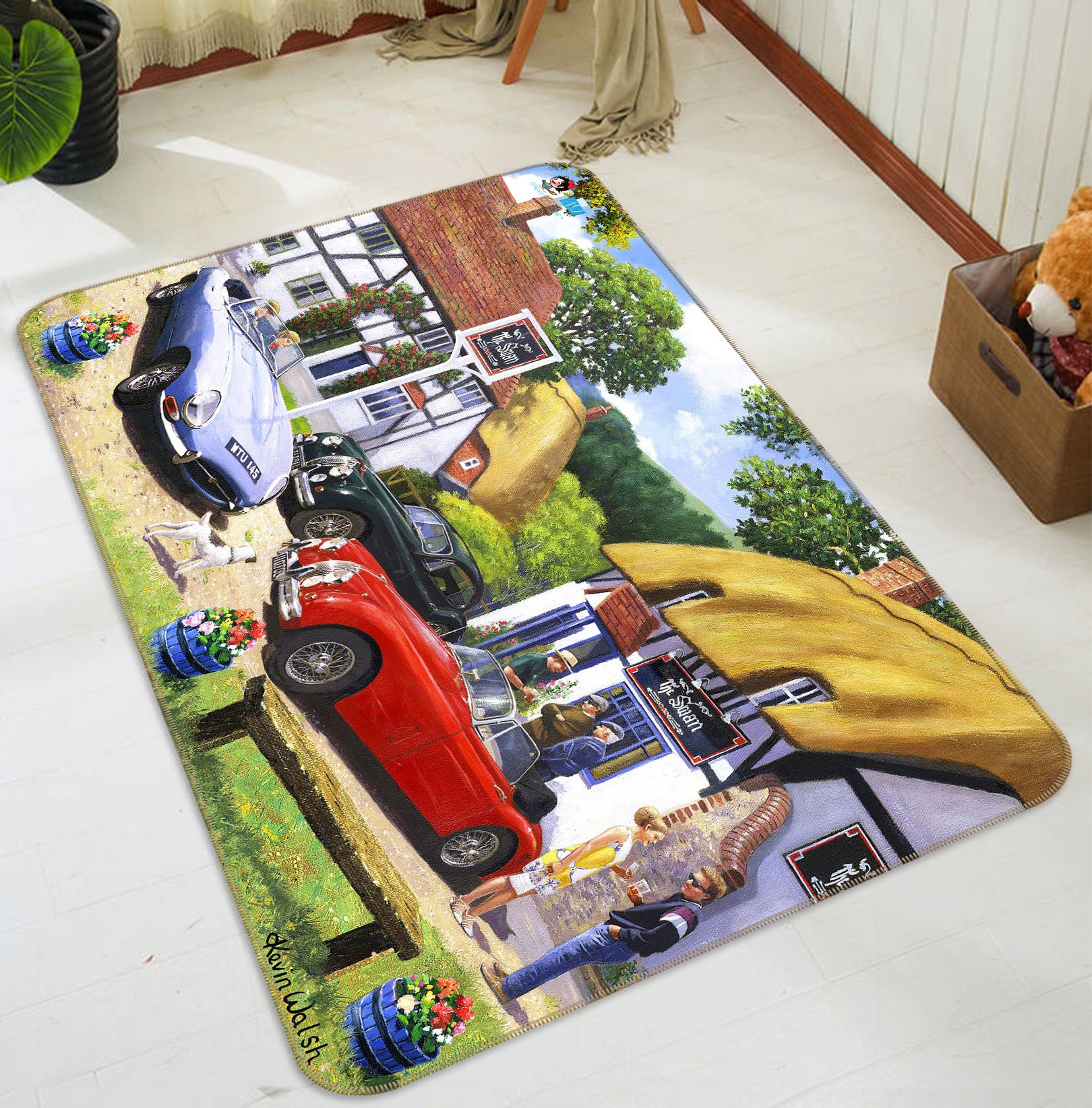 3D Suburban Vehicle 014 Kevin Walsh Rug Non Slip Rug Mat