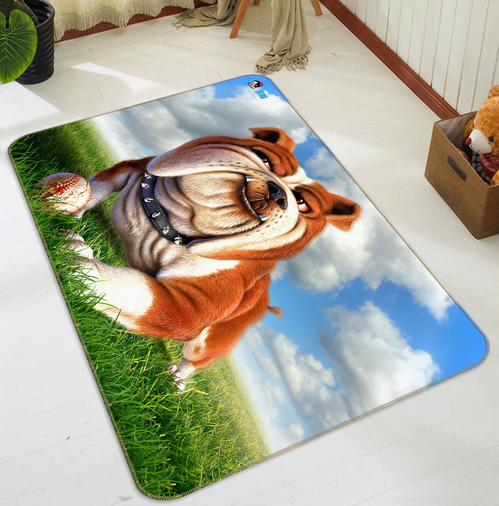 3D Bulldog 85066 Jerry LoFaro Rug Non Slip Rug Mat