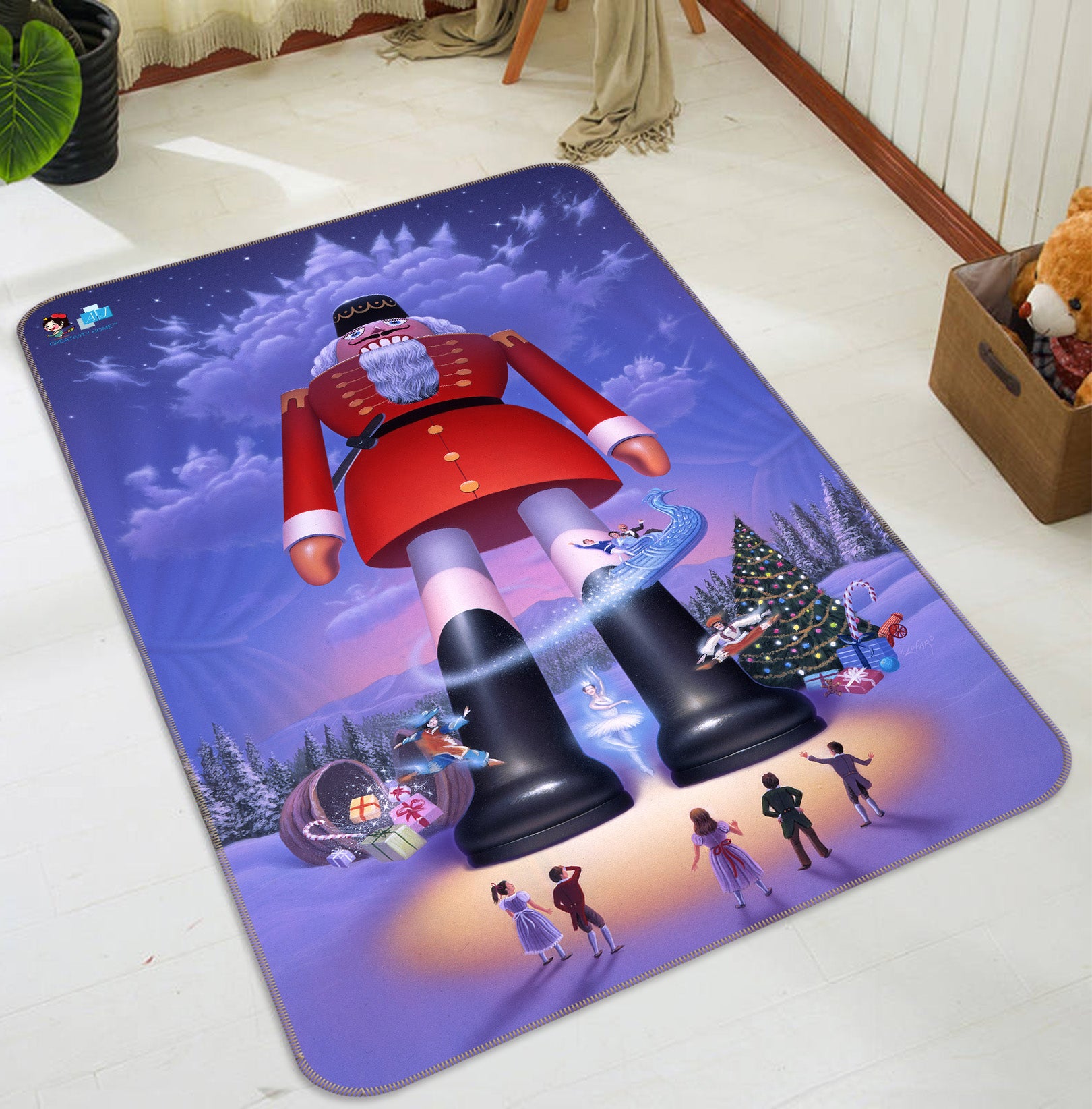 3D Nutcracker 85096 Jerry LoFaro Rug Non Slip Rug Mat