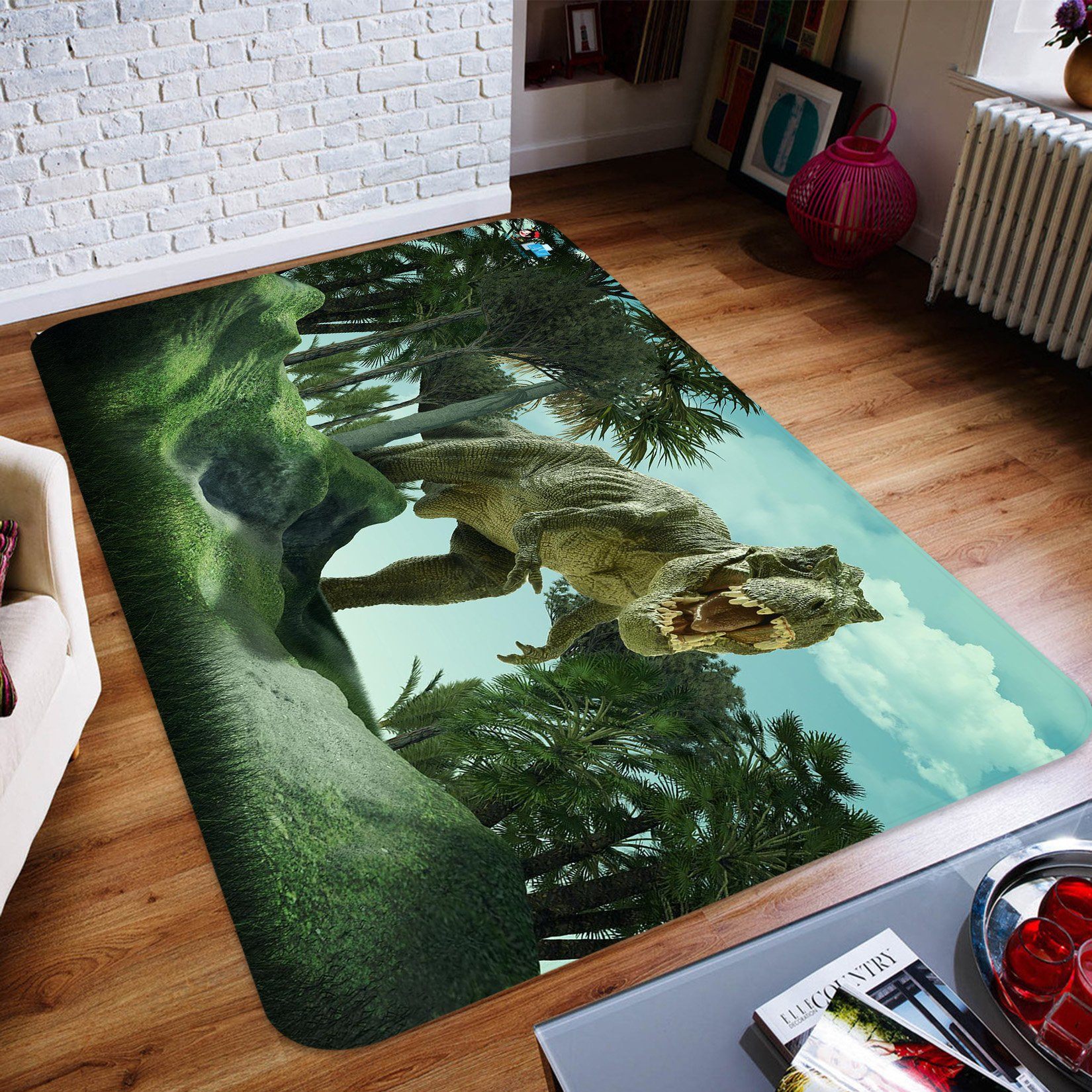 3D Moss Dinosaur 60 Non Slip Rug Mat Mat AJ Creativity Home 