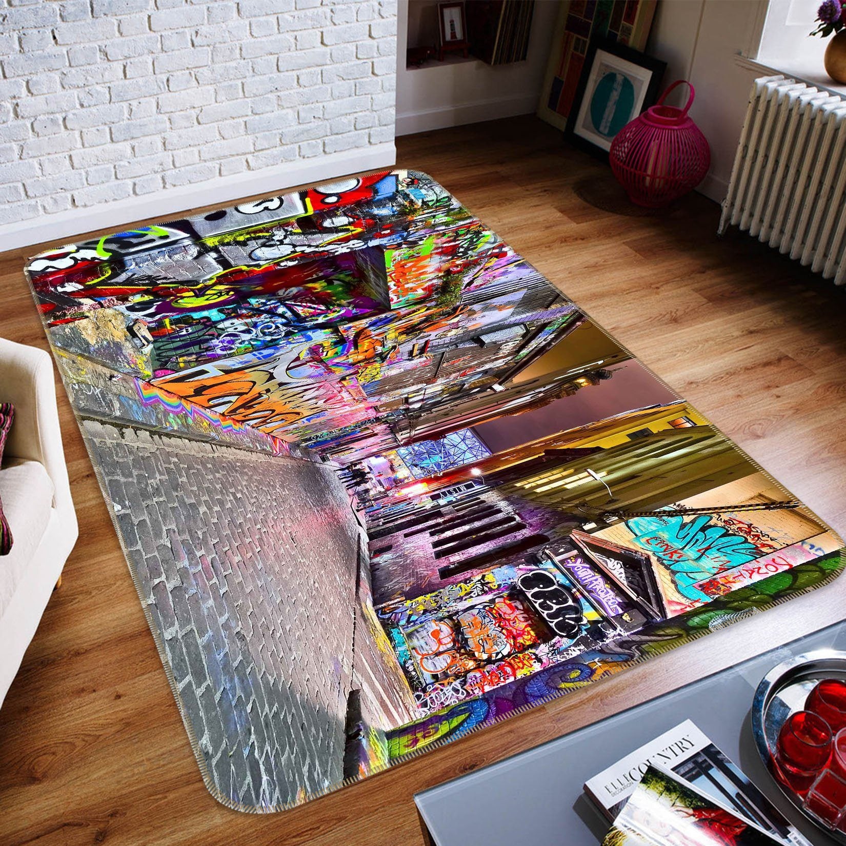 3D Wall Painting 529 Non Slip Rug Mat Mat AJ Creativity Home 