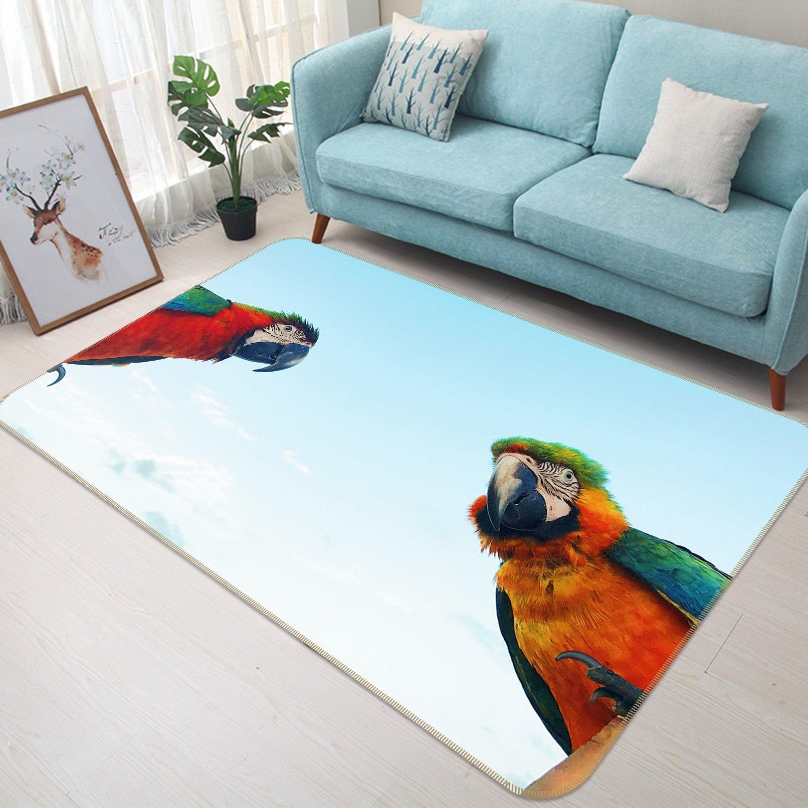 3D Parrot 206 Animal Non Slip Rug Mat Mat AJ Creativity Home 