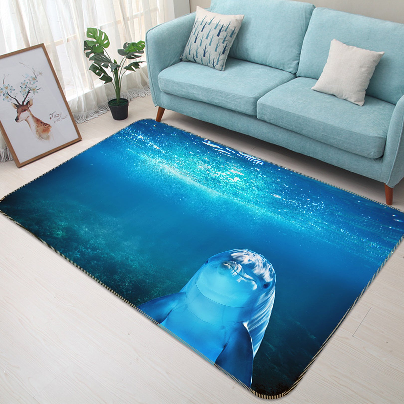 3D Sea Turtle 82148 Animal Non Slip Rug Mat