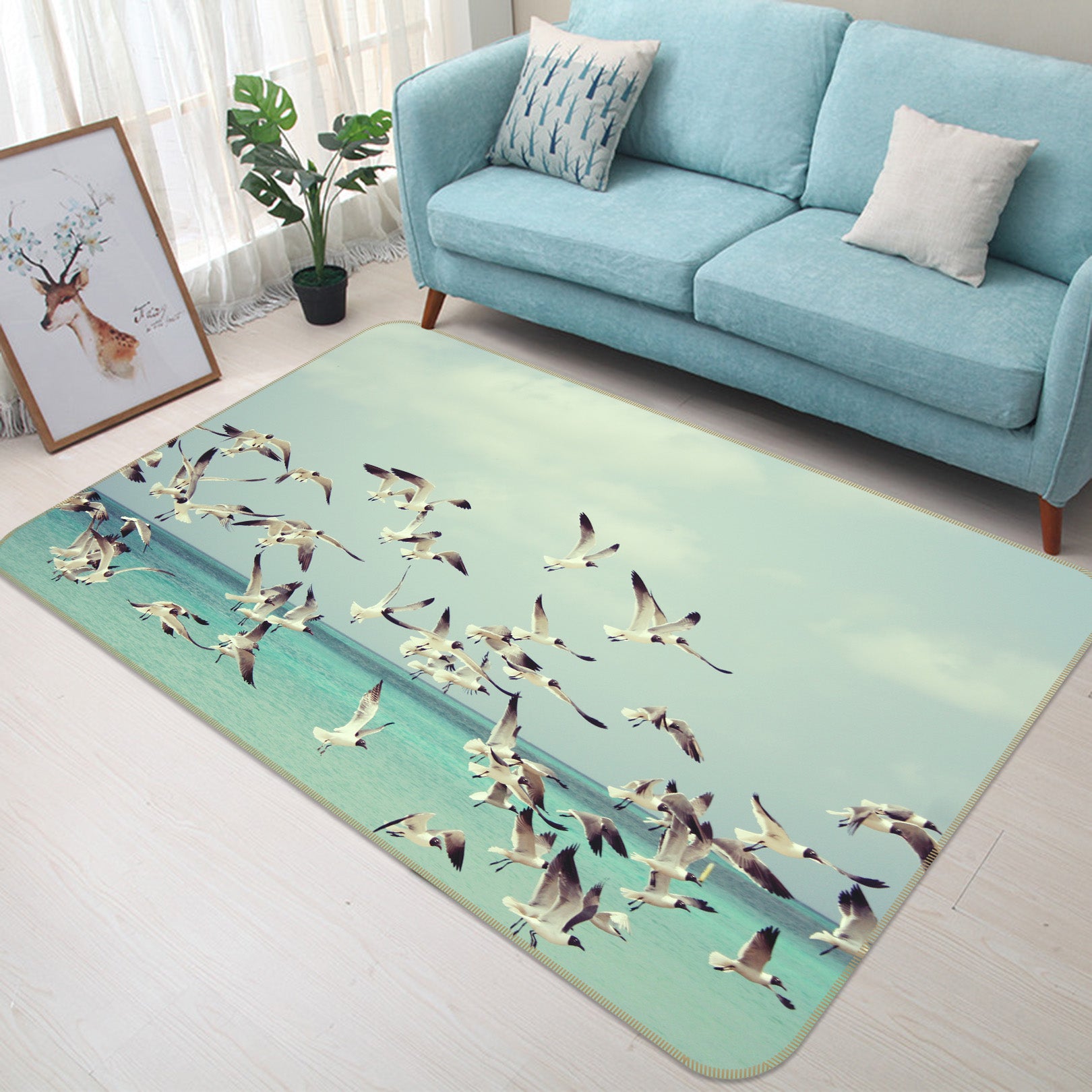 3D Seagull 69010 Animal Non Slip Rug Mat