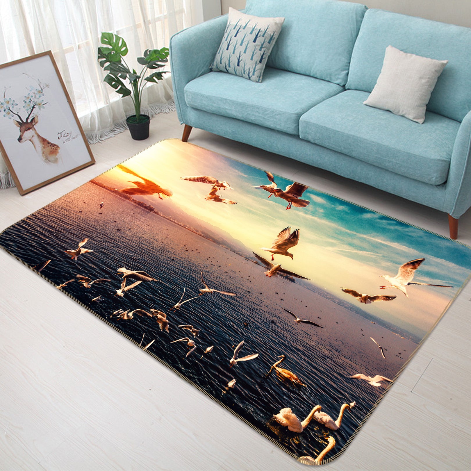 3D Sea Gull 68185 Animal Non Slip Rug Mat