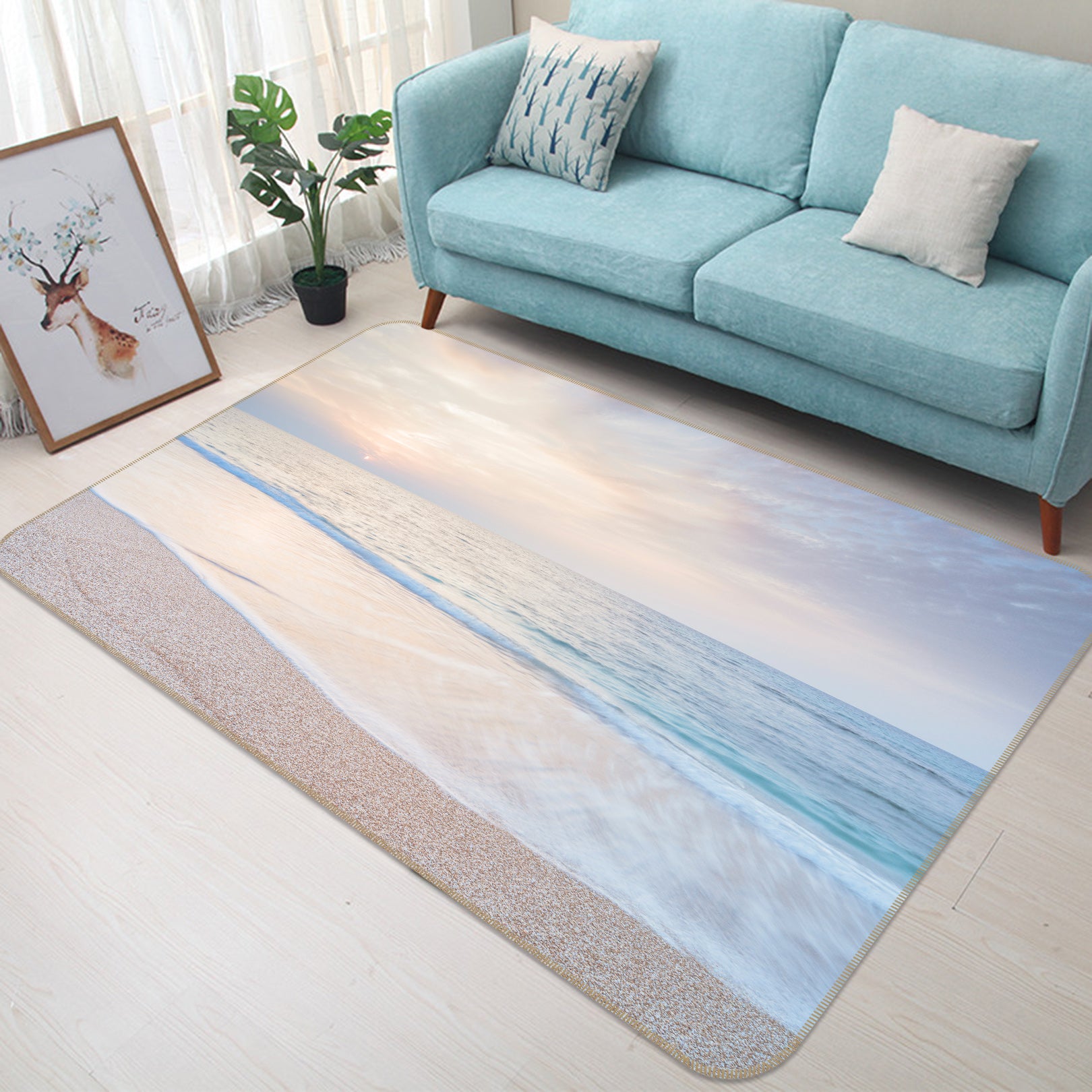 3D Seaside 83242 Assaf Frank Rug Non Slip Rug Mat