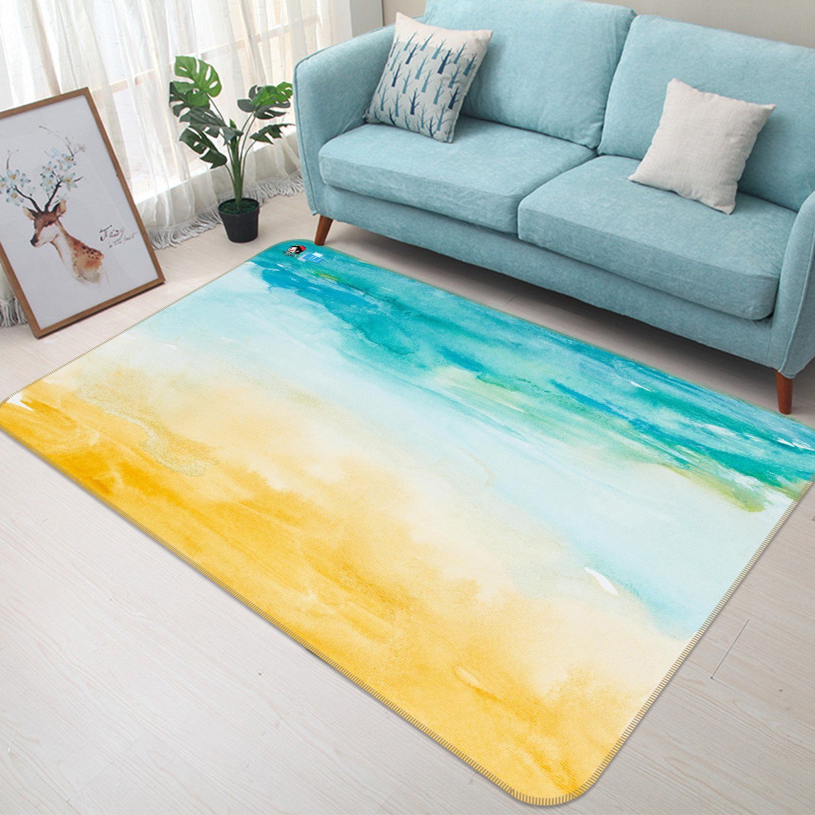 3D Gradient Color Painting 188 Non Slip Rug Mat Mat AJ Creativity Home 