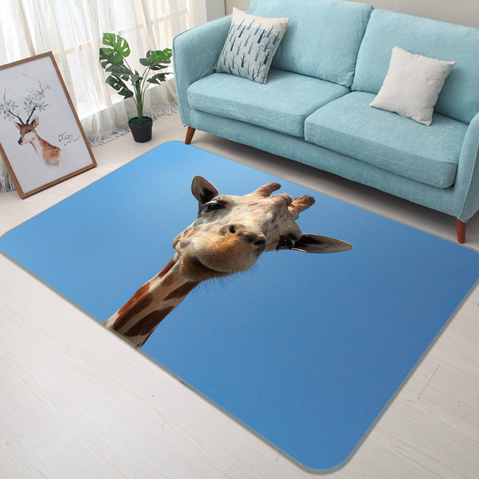 3D Giraffe 82109 Animal Non Slip Rug Mat