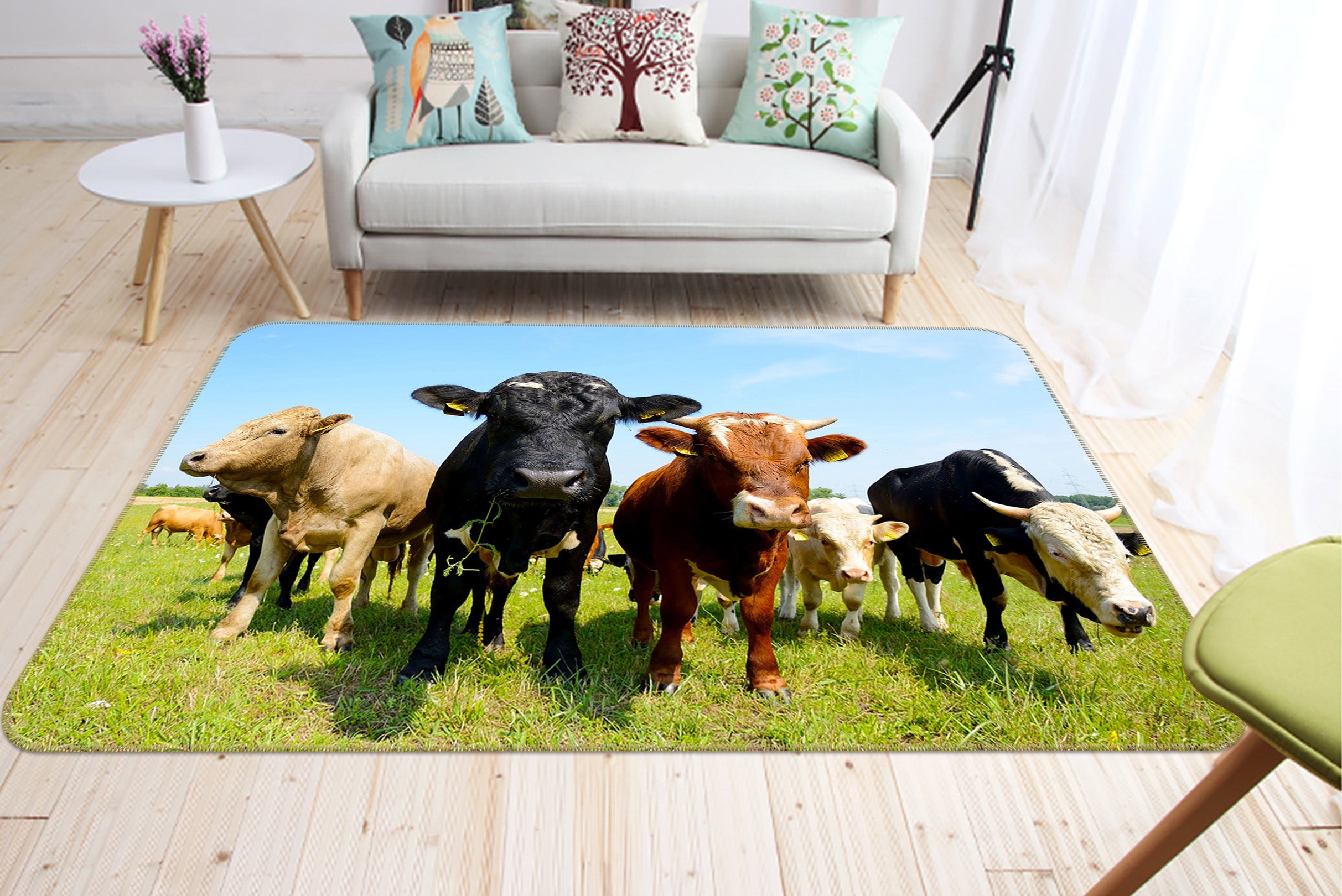 3D Cattle Herd  82090 Animal Non Slip Rug Mat