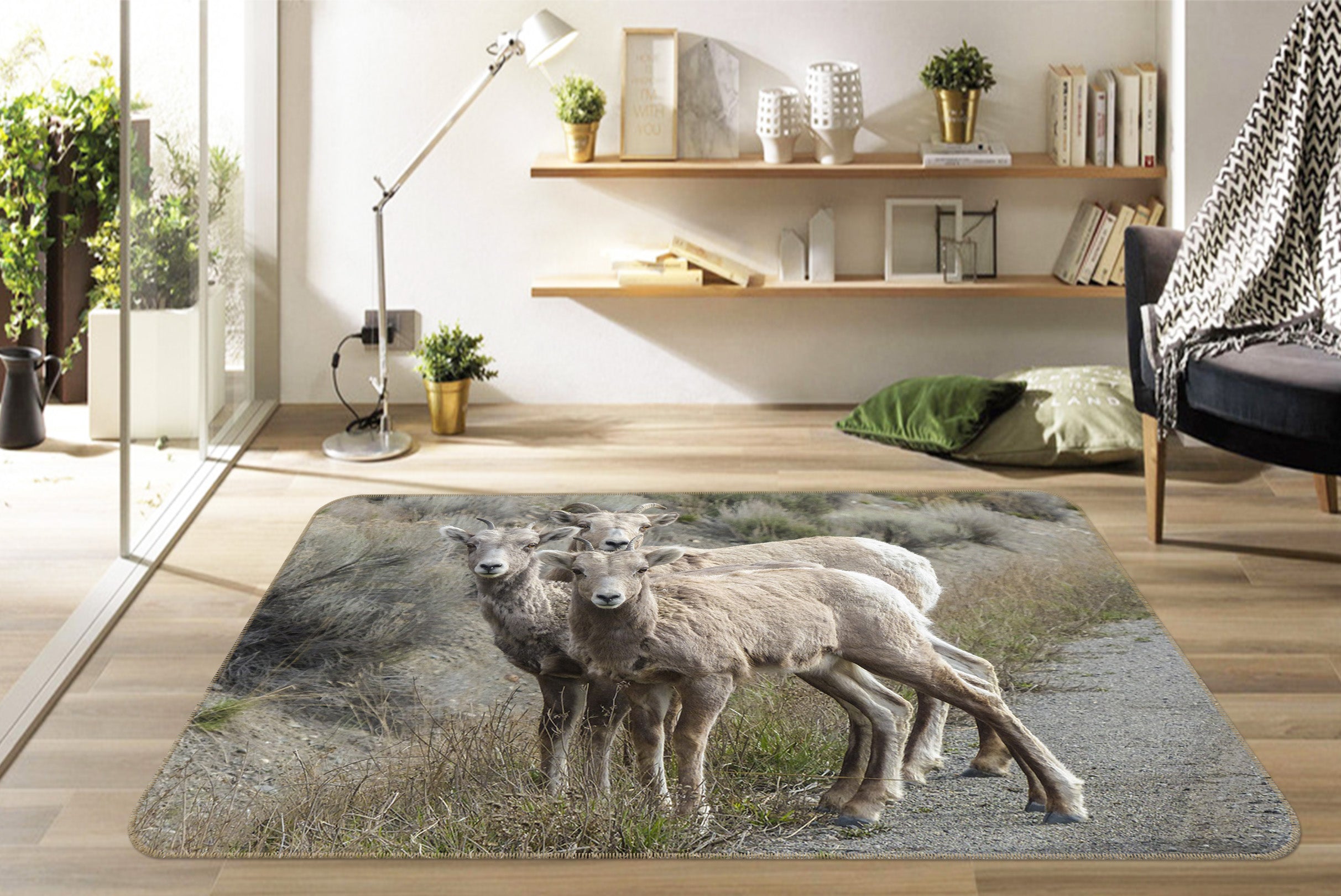 3D Sheep 82082 Animal Non Slip Rug Mat