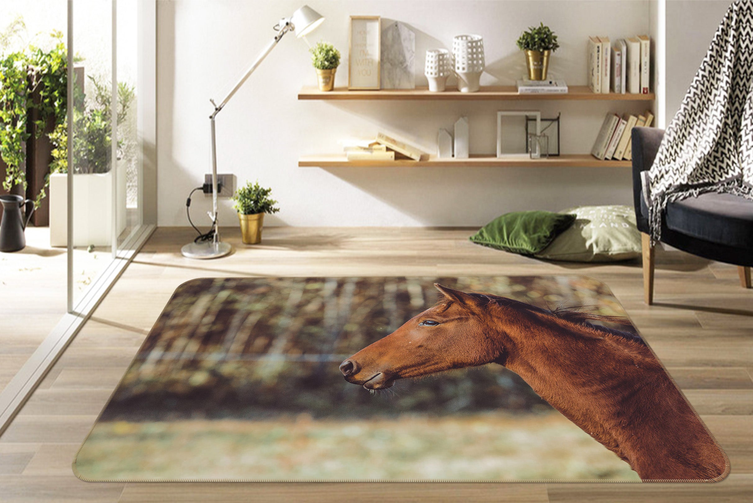 3D Horse 82067 Animal Non Slip Rug Mat